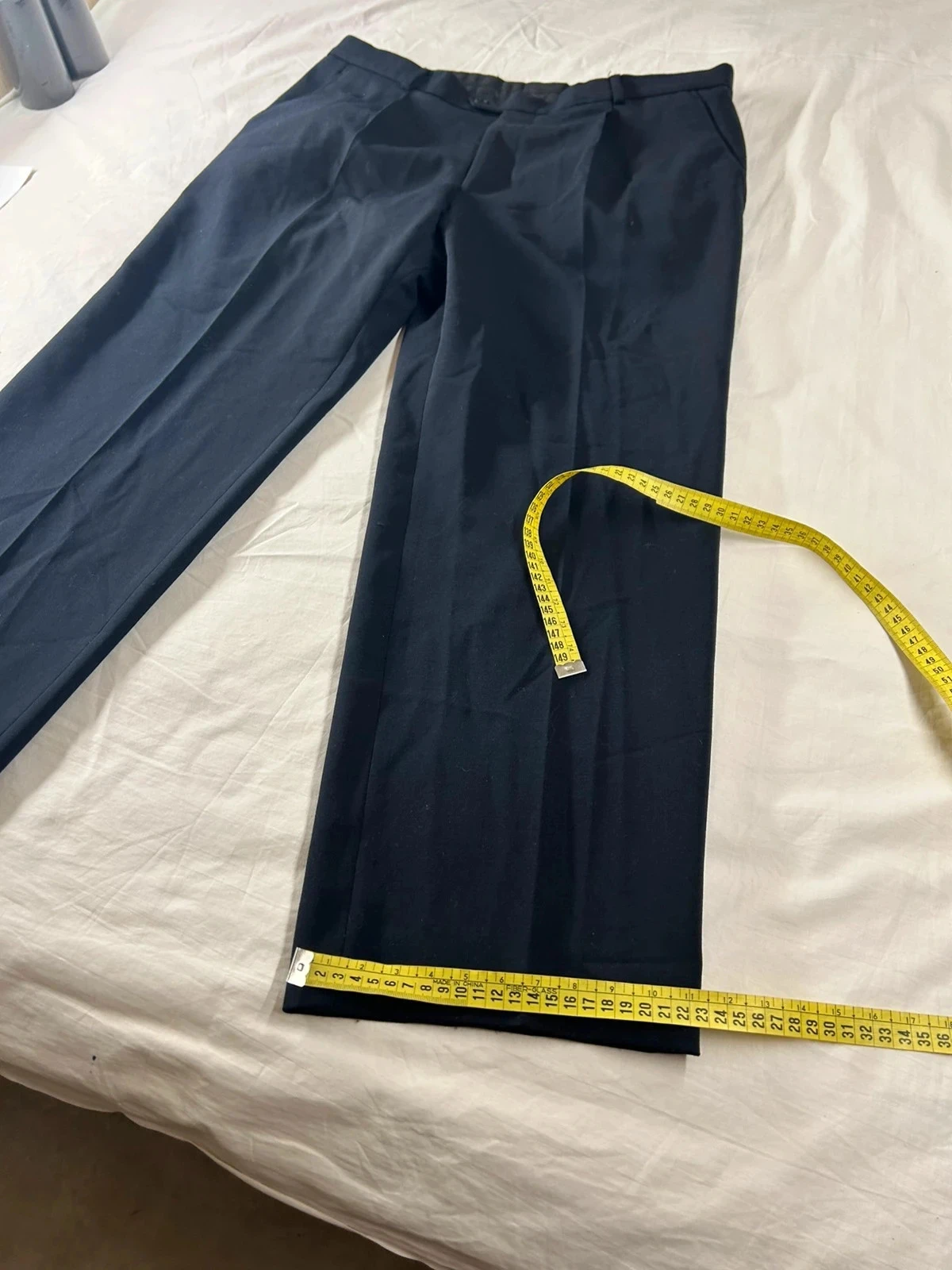 Calça de fato reta canaletto – photo 5
